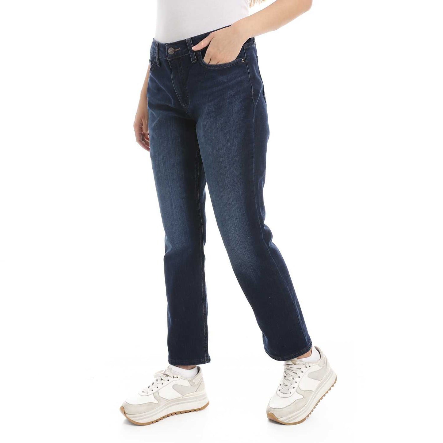 Women's Straight Fit Ankle Jeans