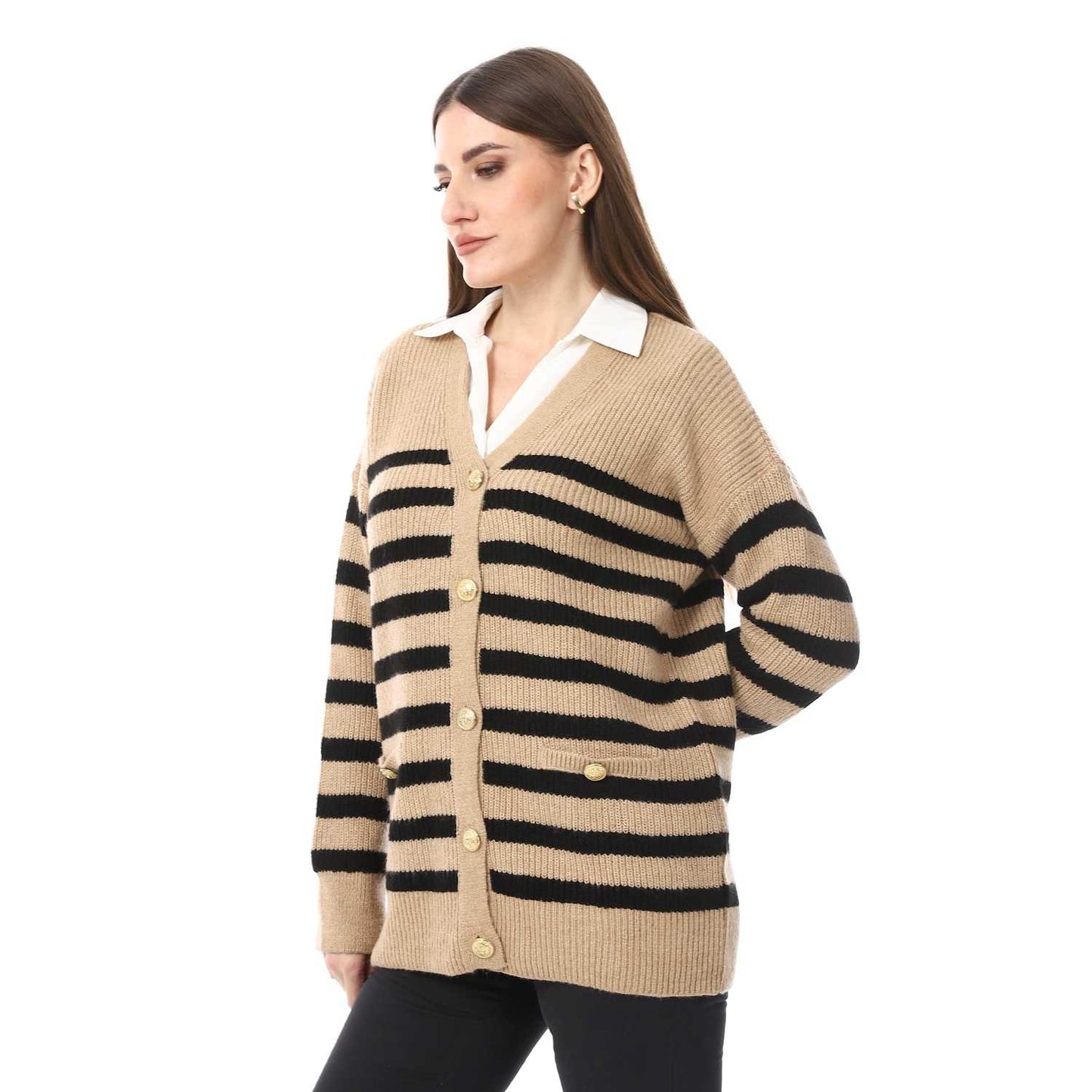 Women Wool Knit Cardigan