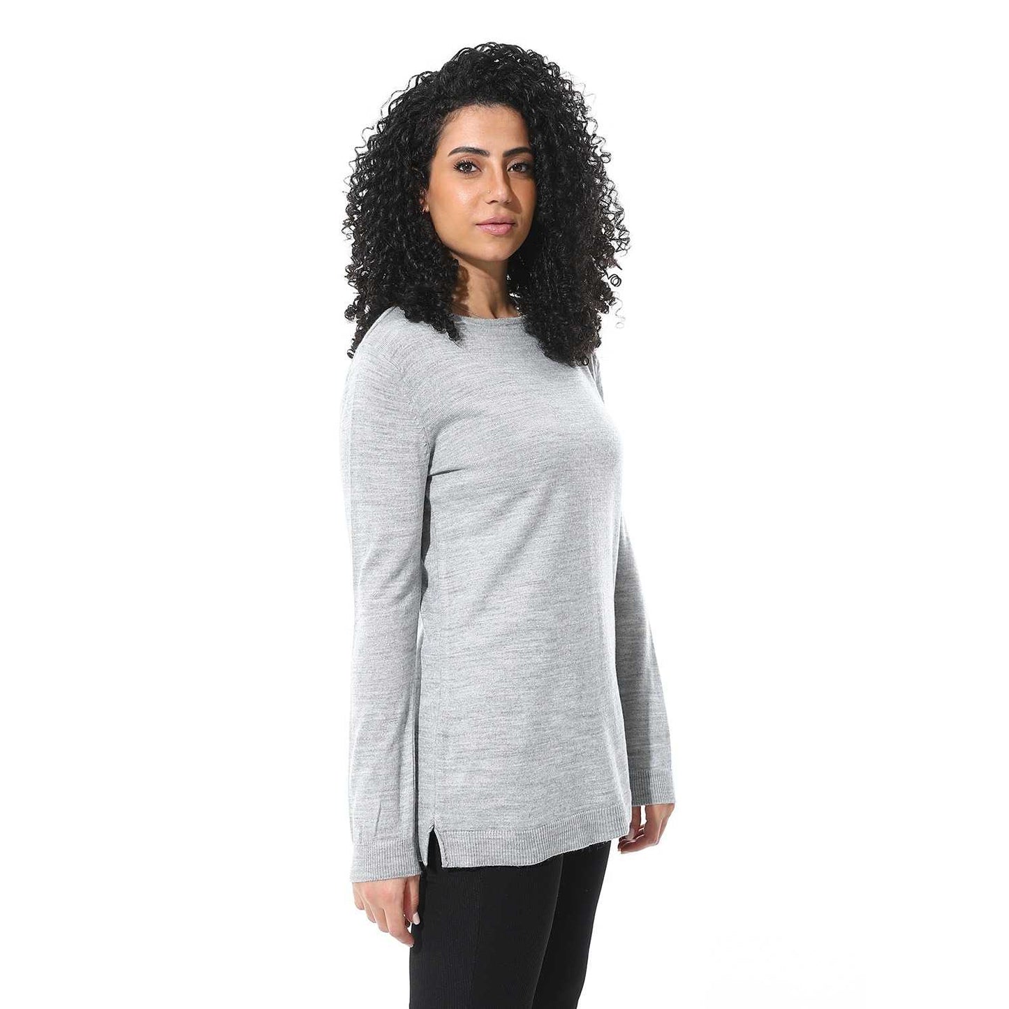 Women's Crew Neck Plain Reglan Pullover