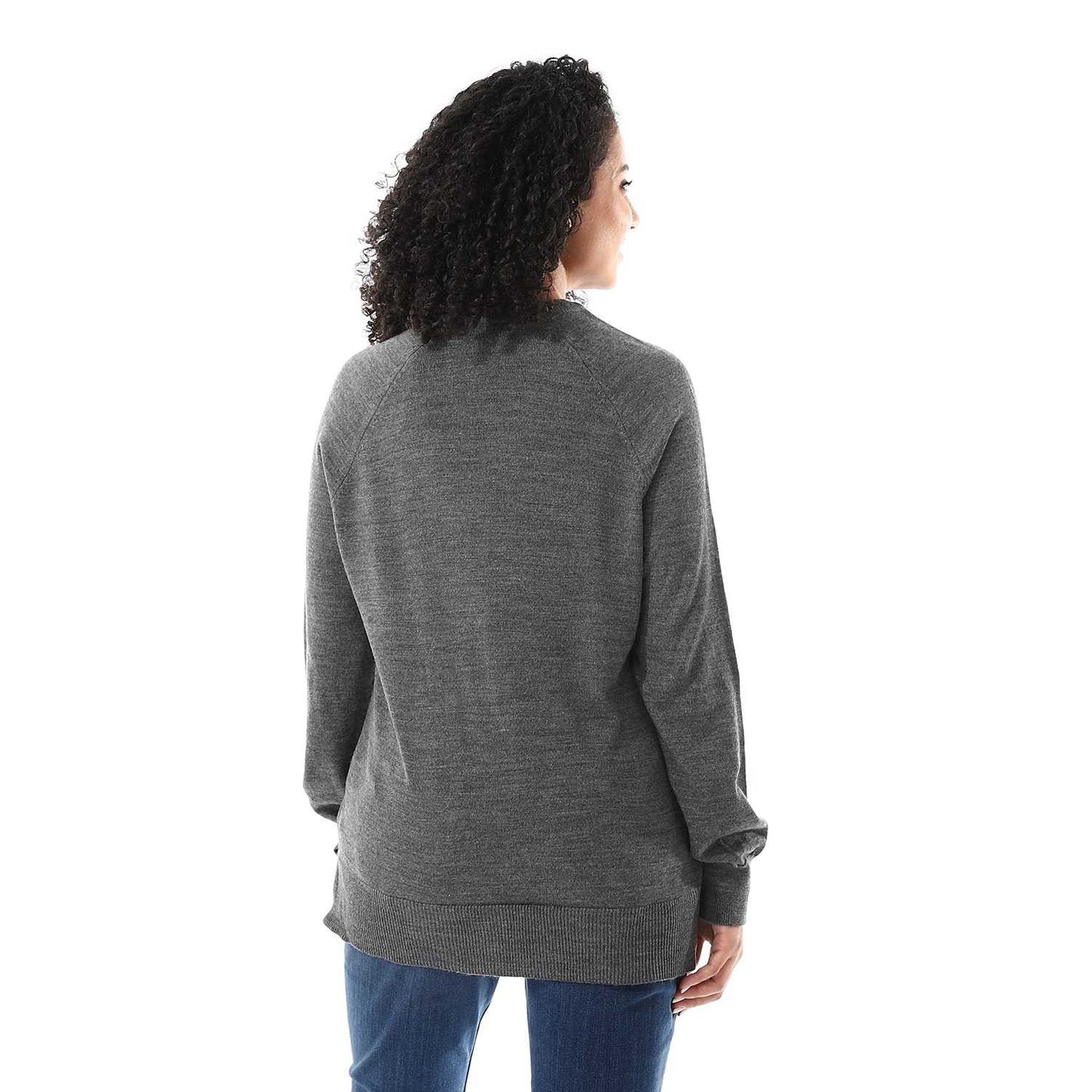 Women's Crew Neck Plain Reglan Pullover