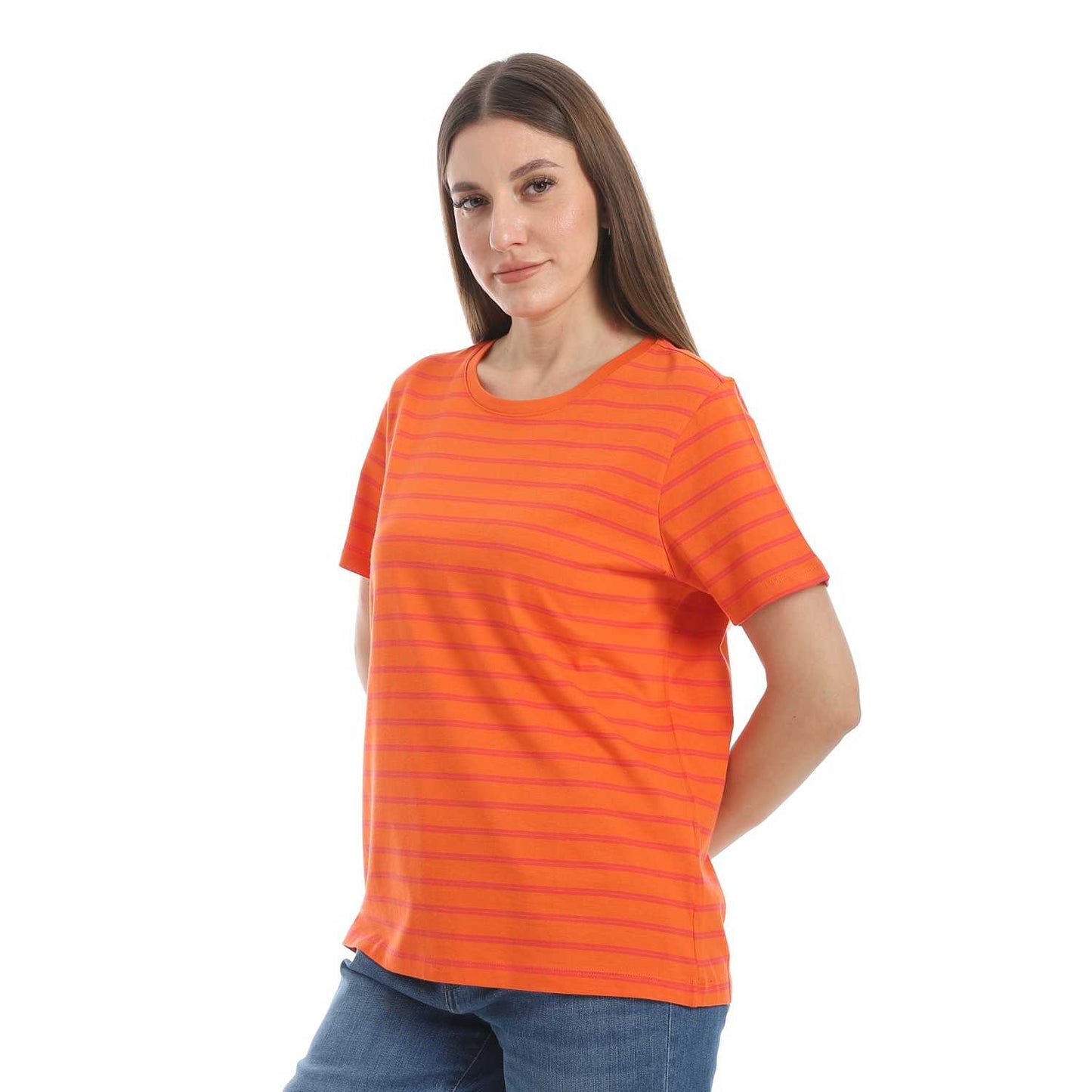 Women's Cotton Striped T-Shirt