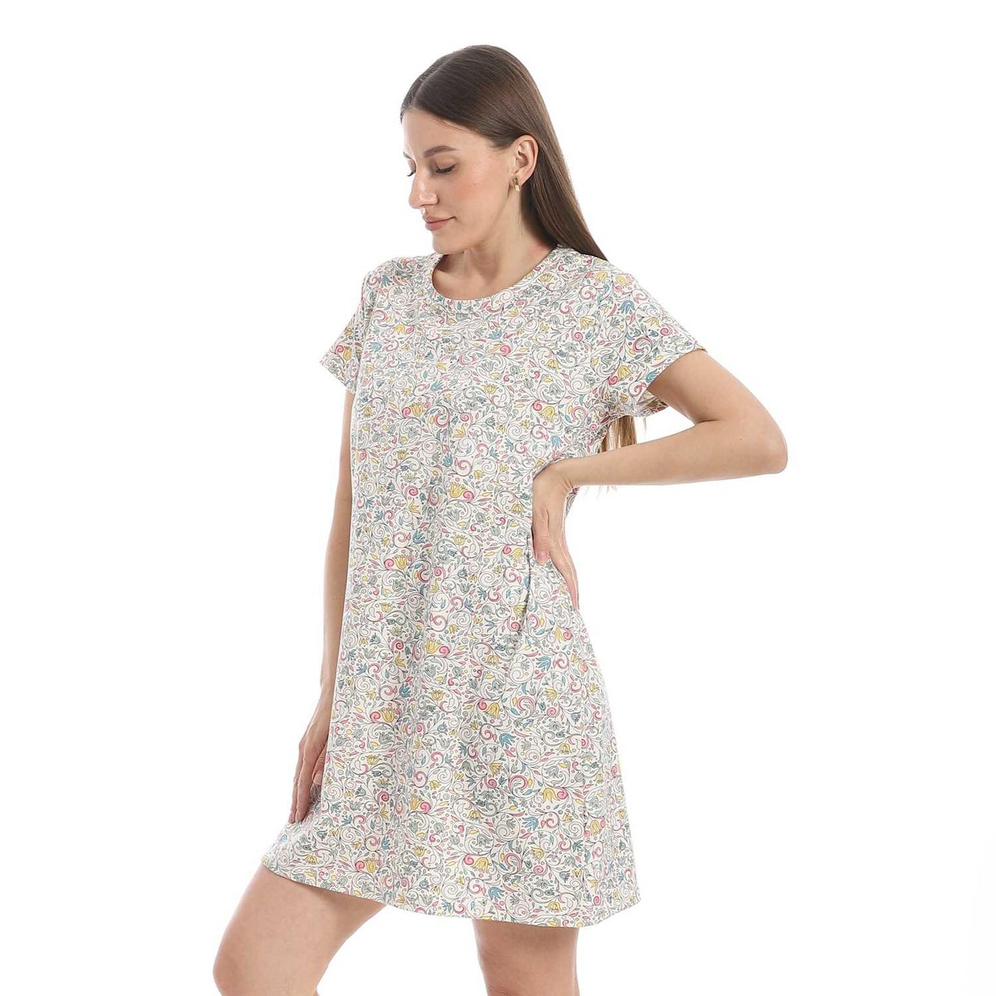 Women's Printed Sleeping Dress