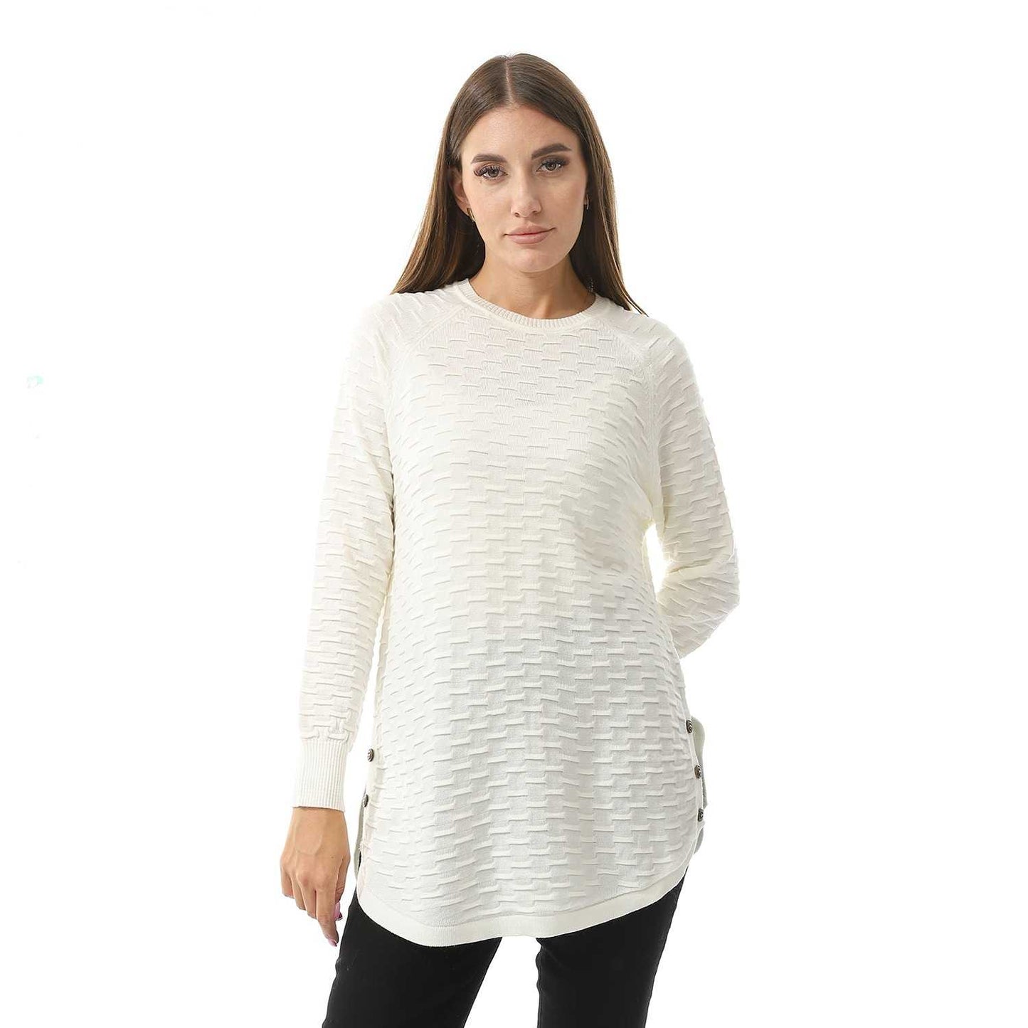 Women's Crew Neck Knited Pullover