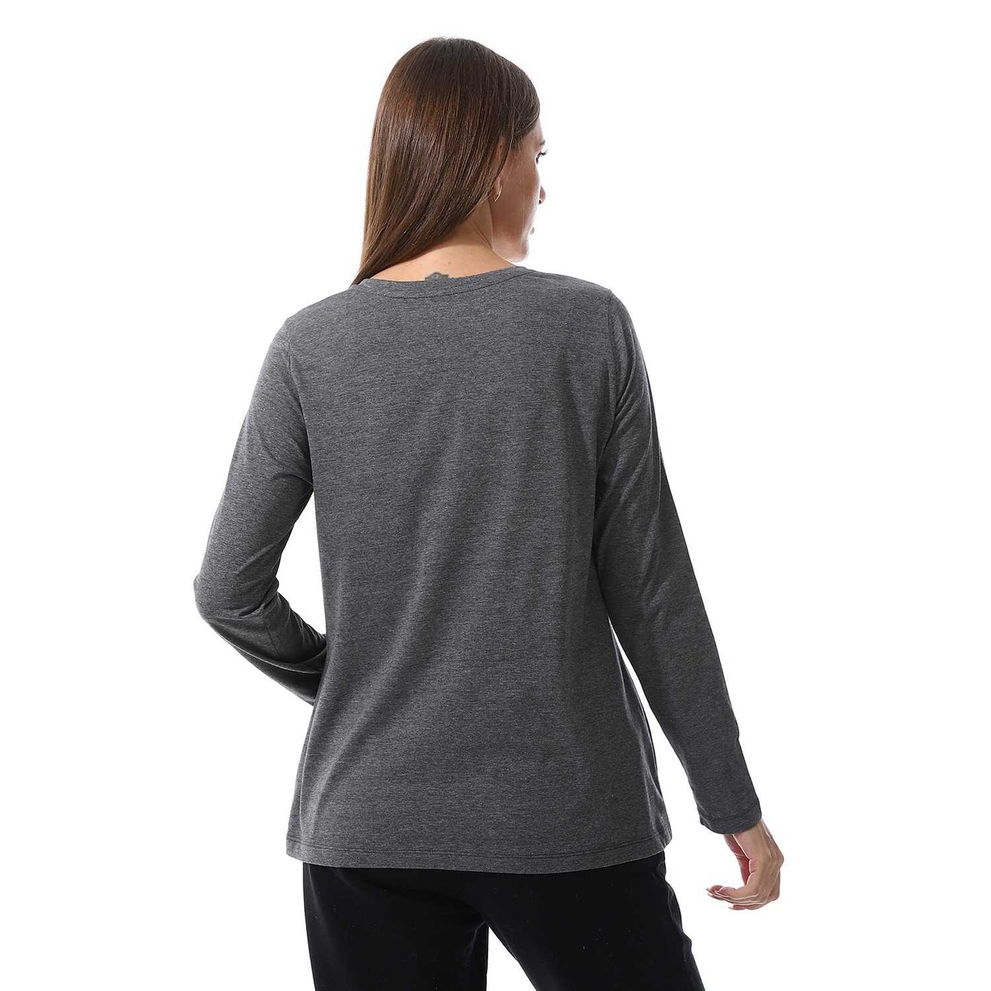 Women's Cotton Long Sleeve Basic T-Shirt