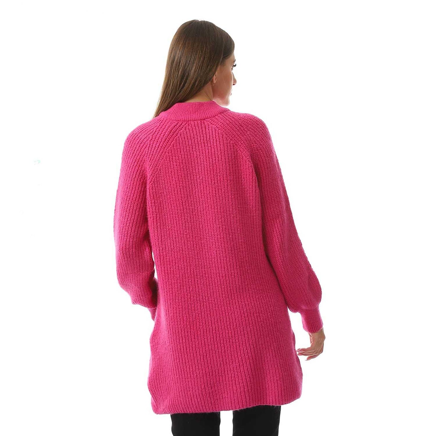 Women's Ribbed Crop Turtle Neck Pullover