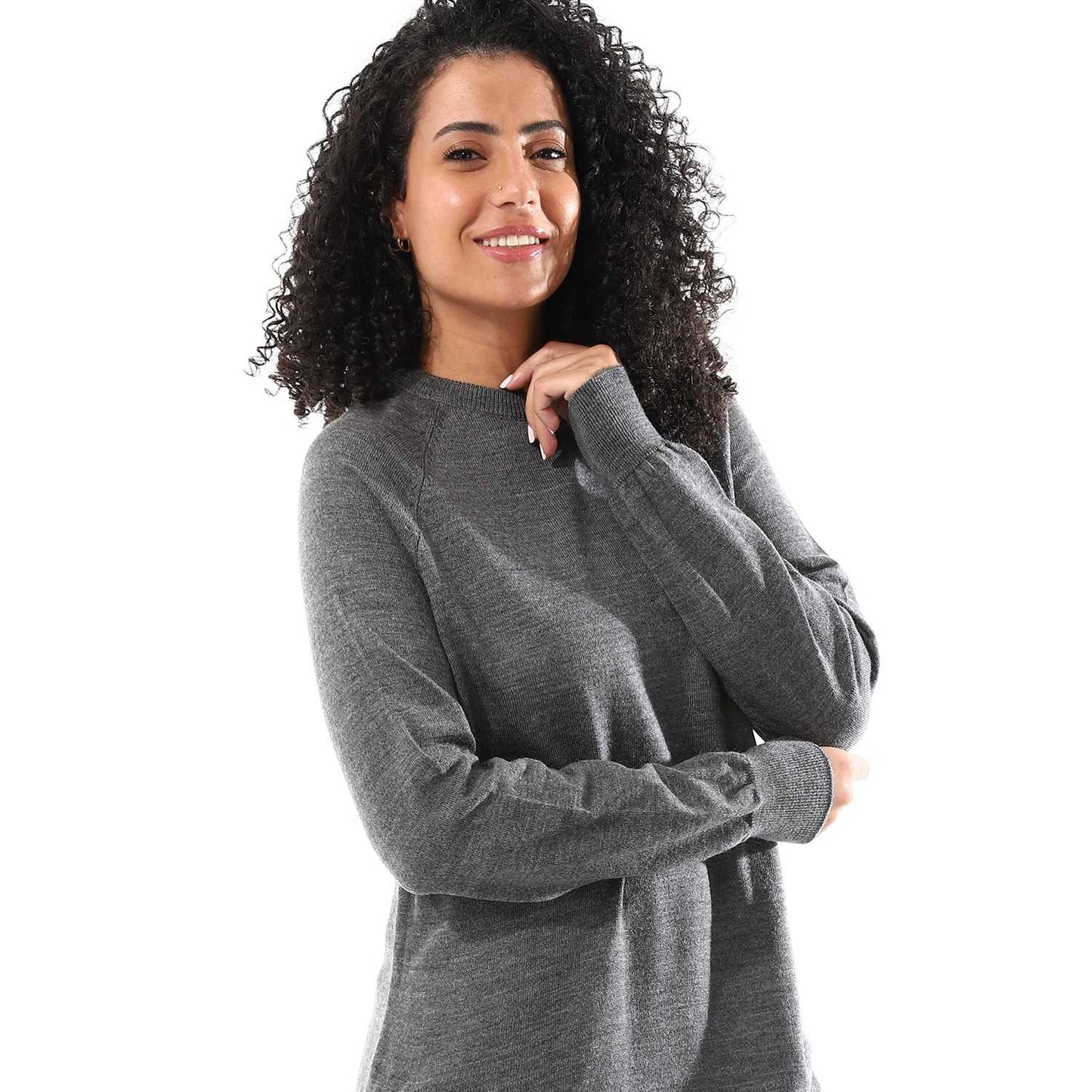 Women's Crew Neck Plain Reglan Pullover