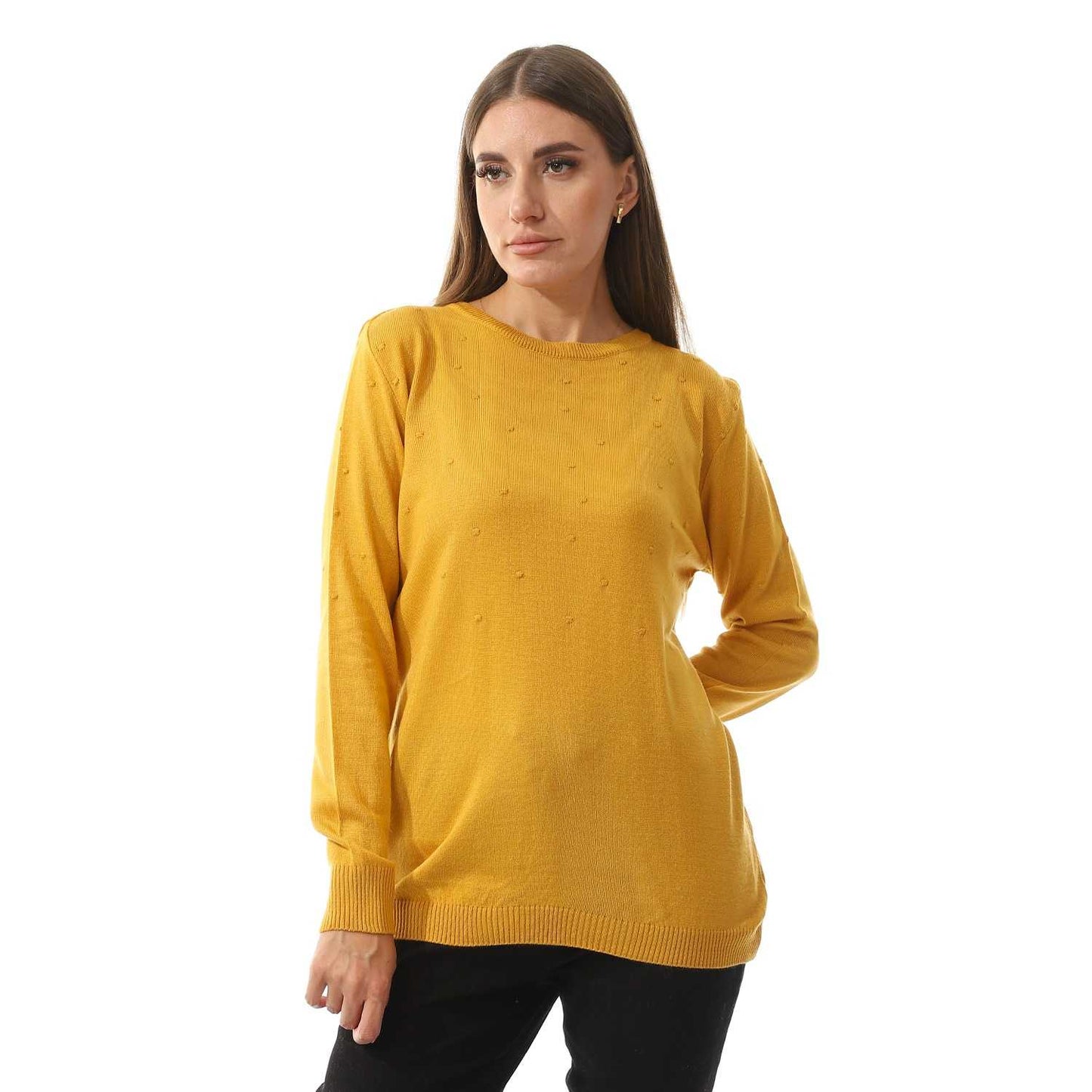 Women's Crew Neck Knited Pullover
