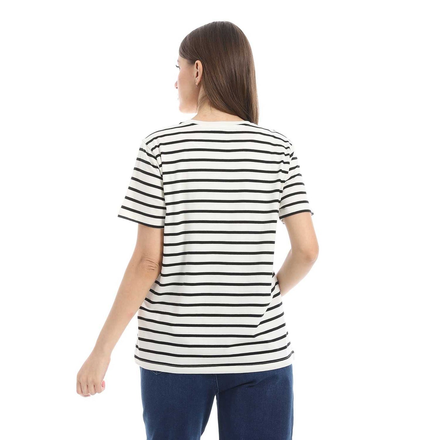 Women's Cotton Striped T-Shirt