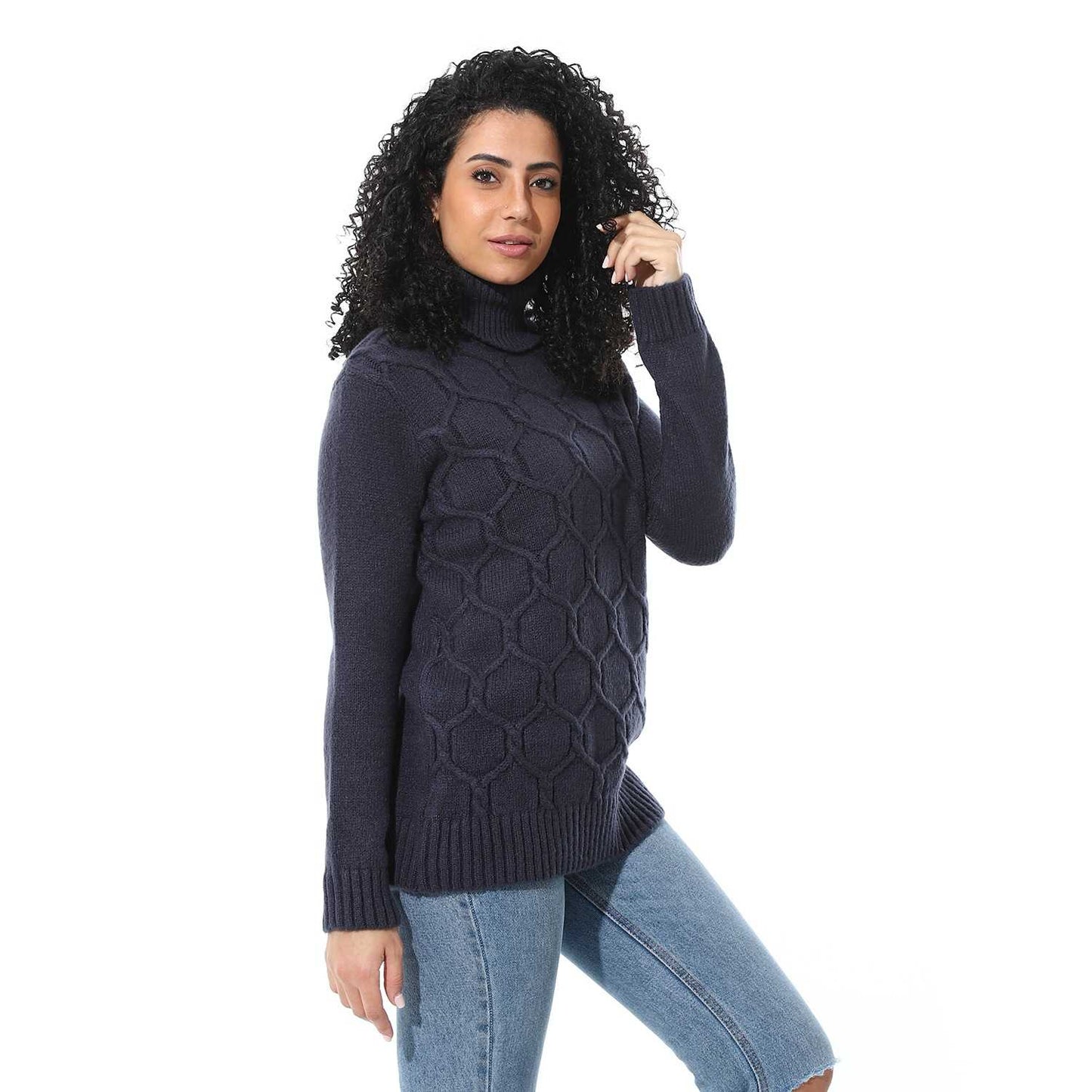 Women's Knited Turtle Neck Pullover
