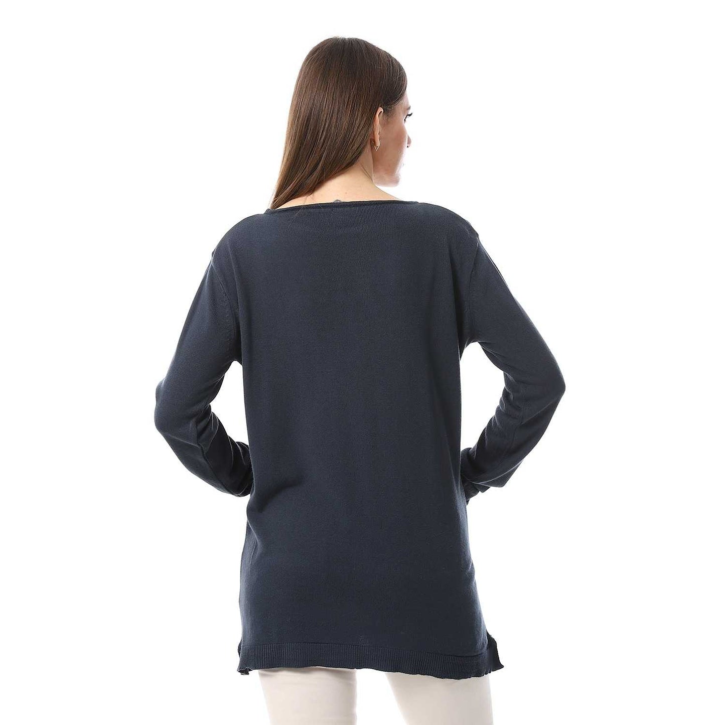 Women's Crew Neck Plain Reglan Pullover