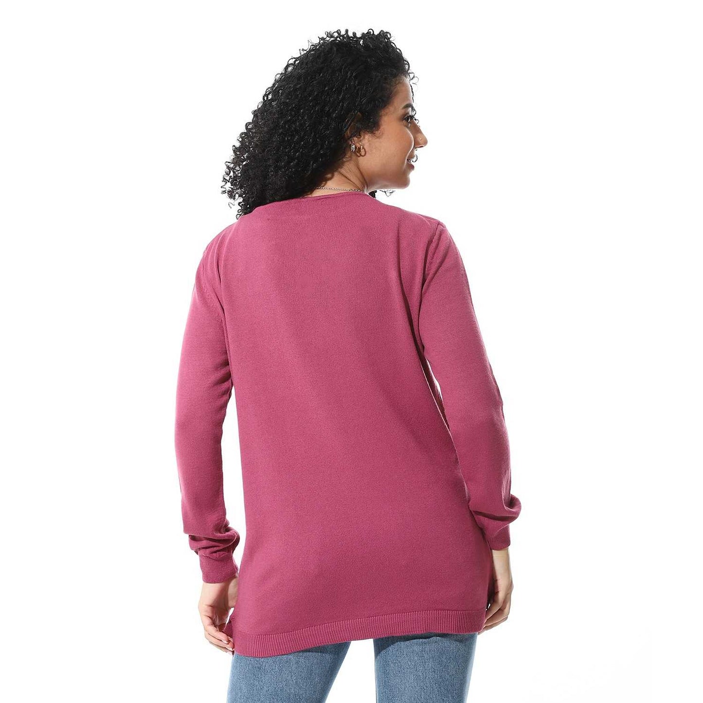 Women's Crew Neck Plain Reglan Pullover