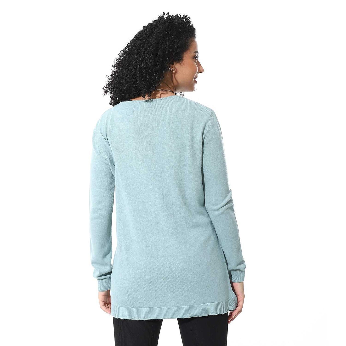 Women's Crew Neck Plain Reglan Pullover