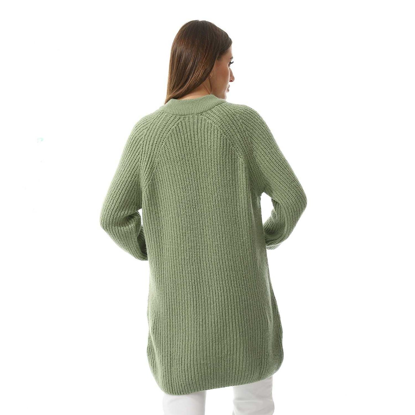 Women's Ribbed Crop Turtle Neck Pullover