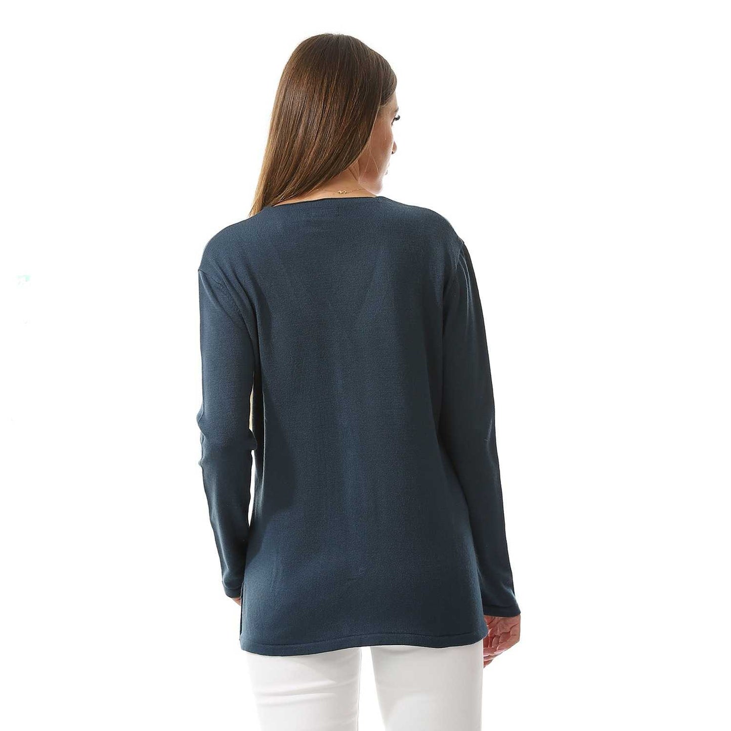 Women's V Neck Knitted Cardigan