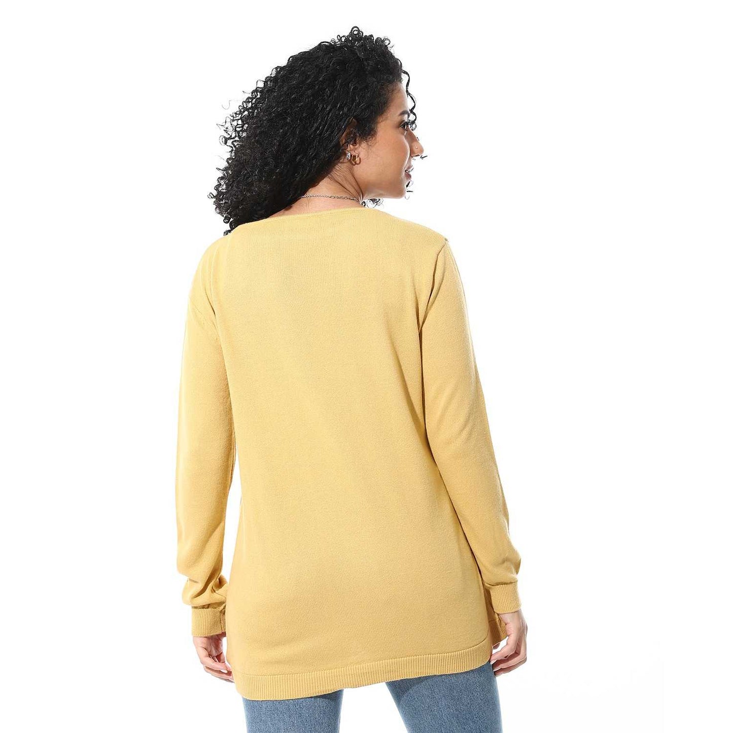 Women's Crew Neck Plain Reglan Pullover