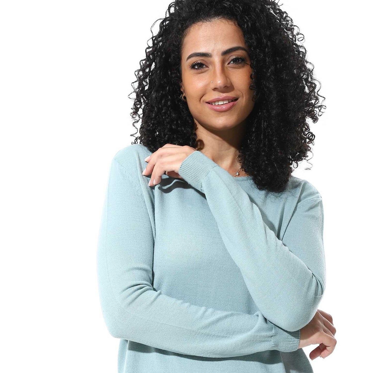 Women's Crew Neck Plain Reglan Pullover