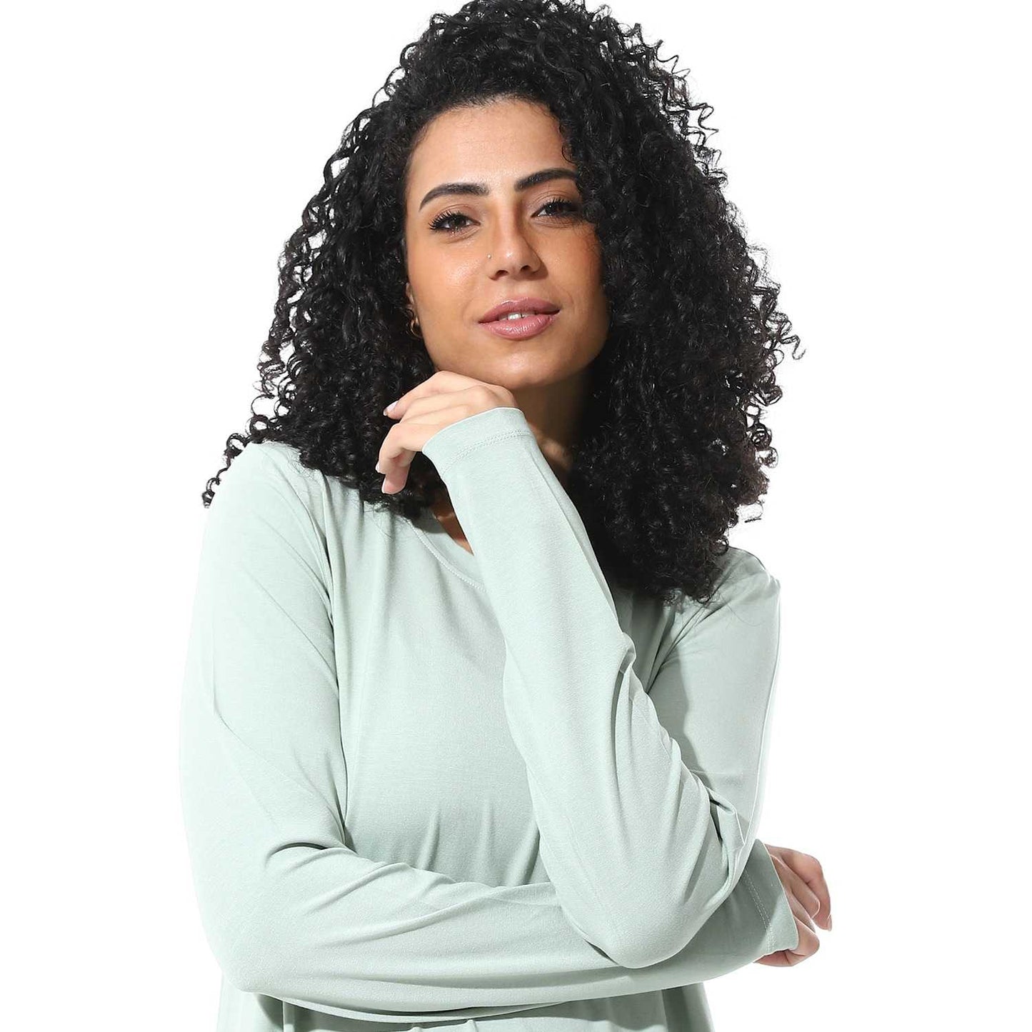 Women's Cotton Long Sleeve Basic T-Shirt