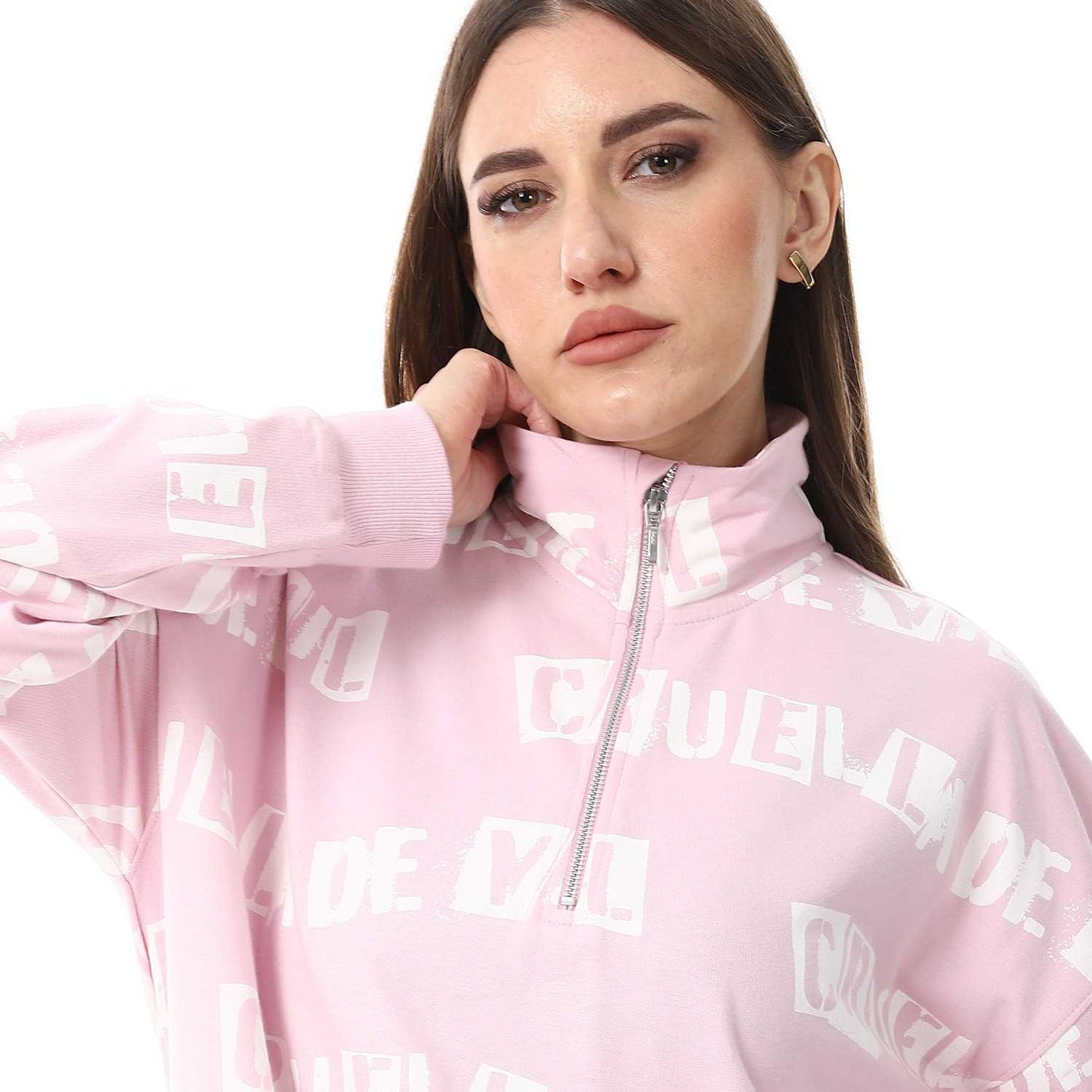 Women Cotton Printed Sweatshirt