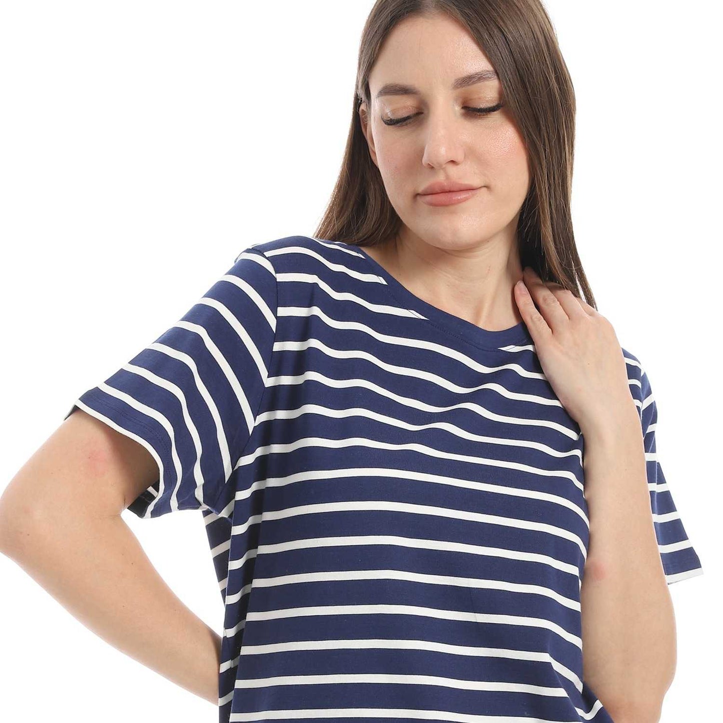 Women's Cotton Striped T-Shirt