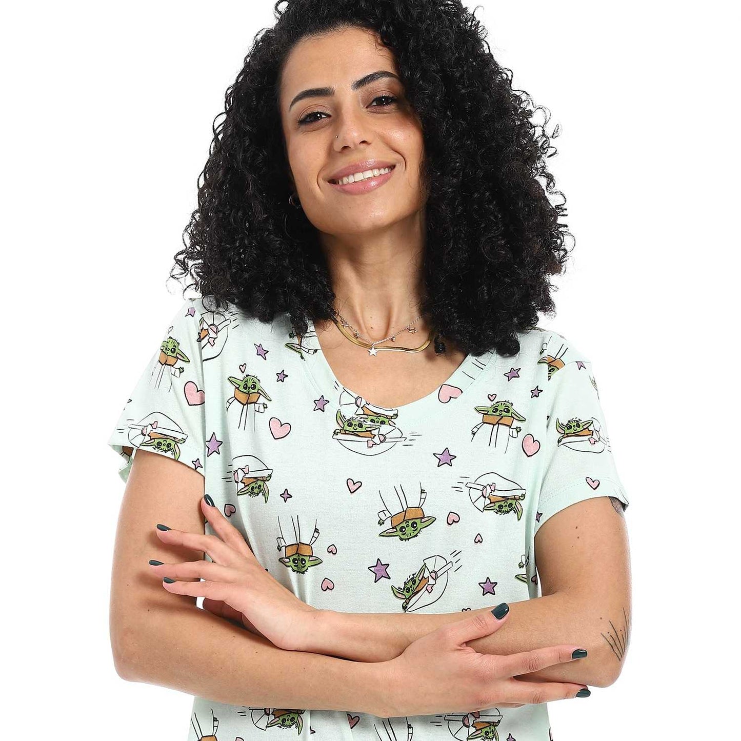 تي شيرت قطن نسائي