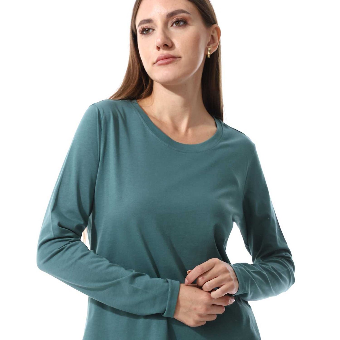 Women's Cotton Long Sleeve Basic T-Shirt