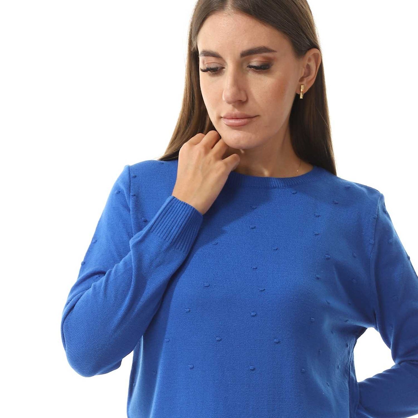 Women's Crew Neck Knited Pullover