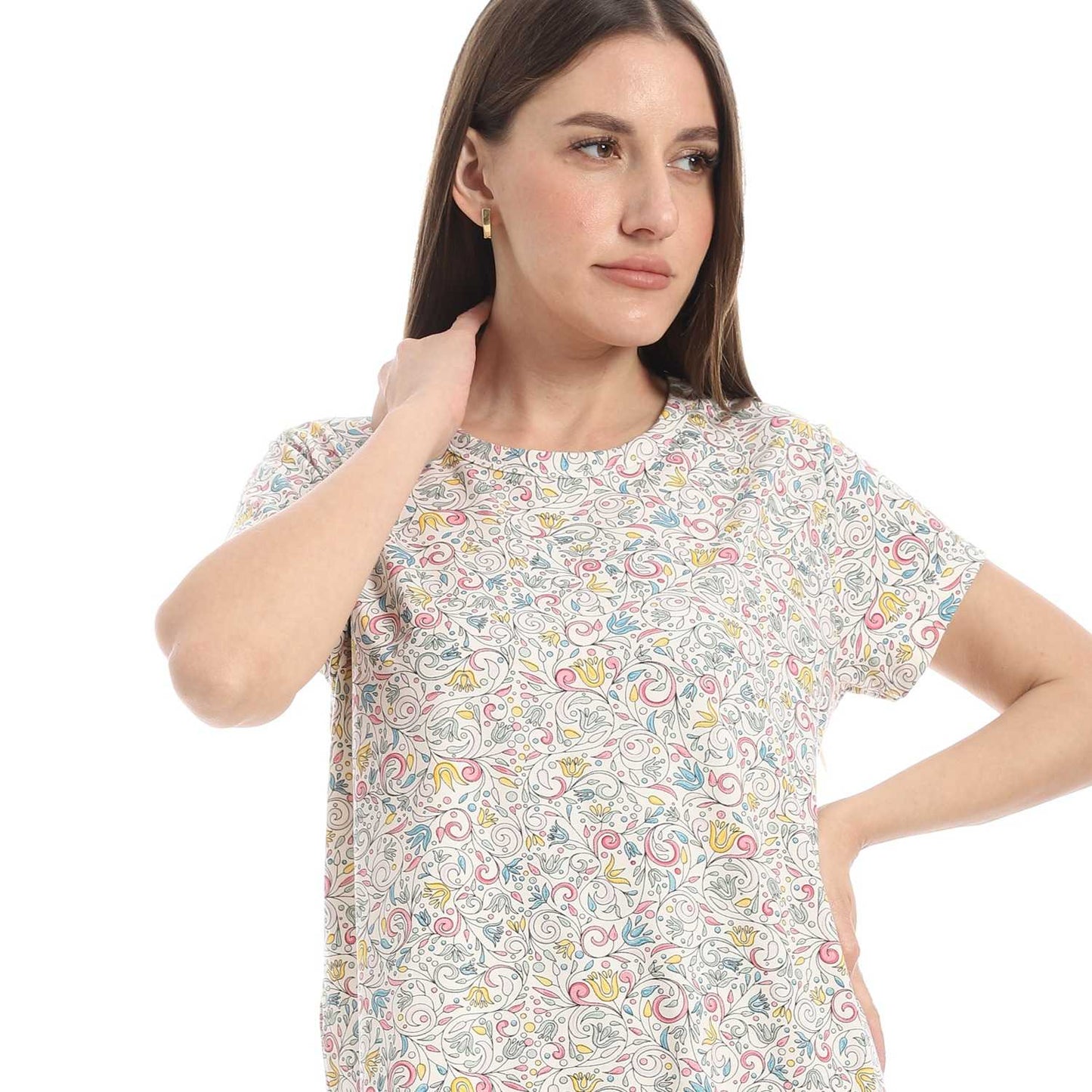 Women's Printed Sleeping Dress