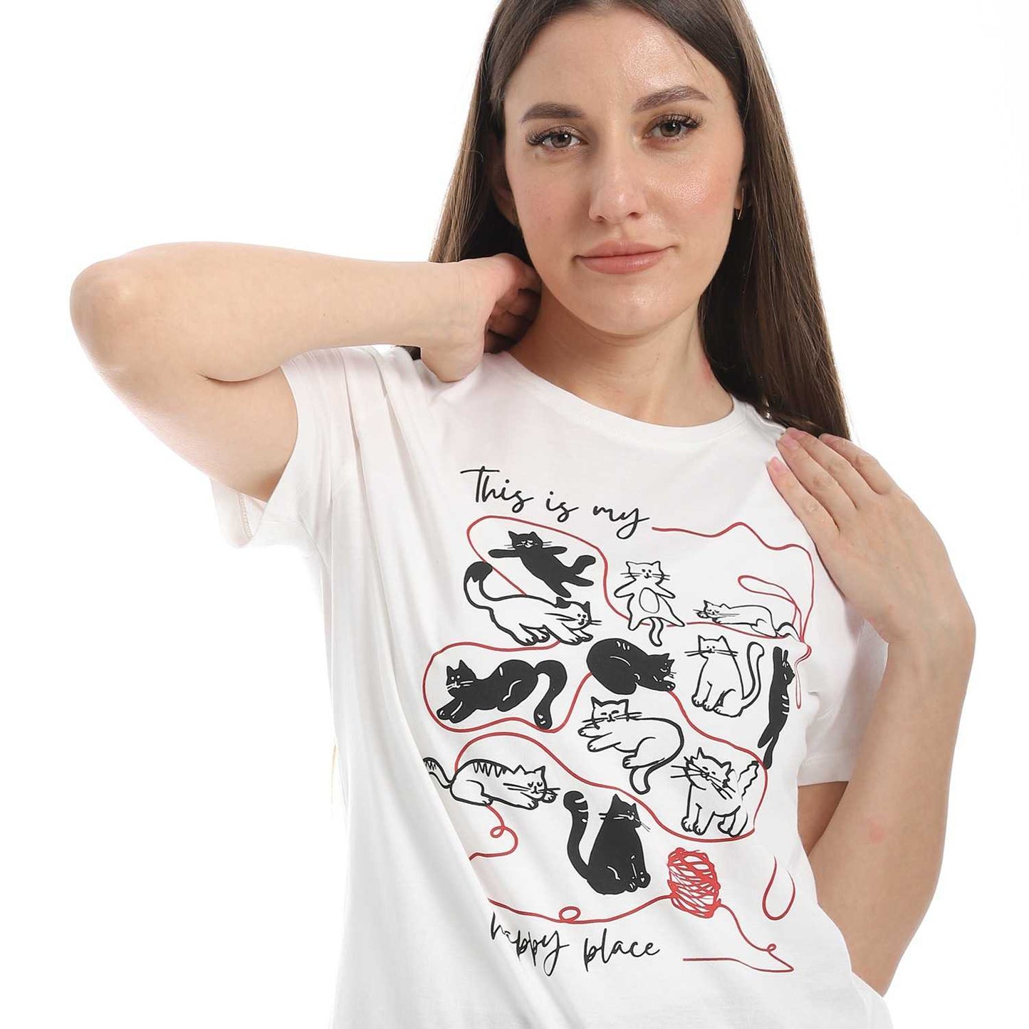 Women's Cotton Printed T-Shirt