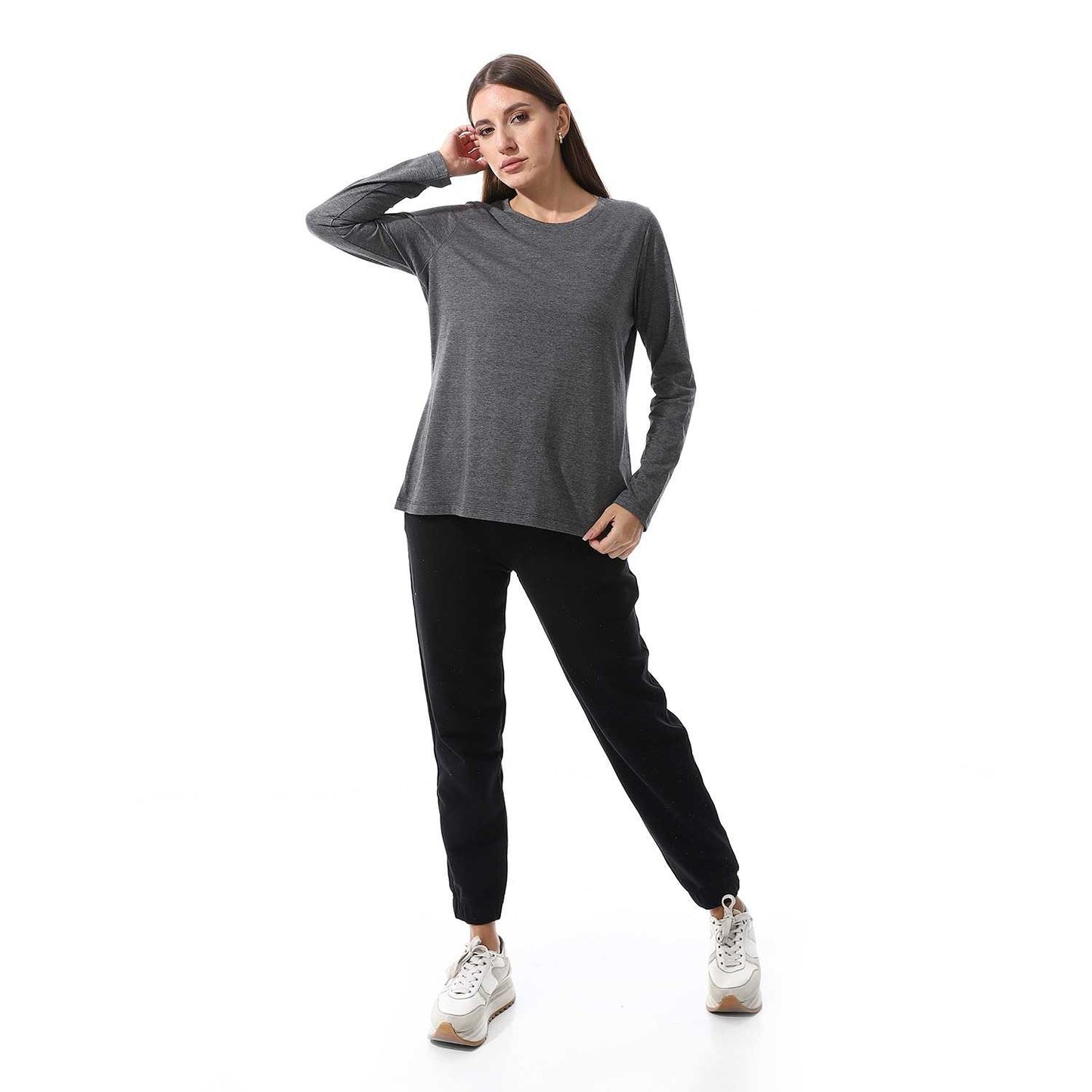 Women's Cotton Long Sleeve Basic T-Shirt