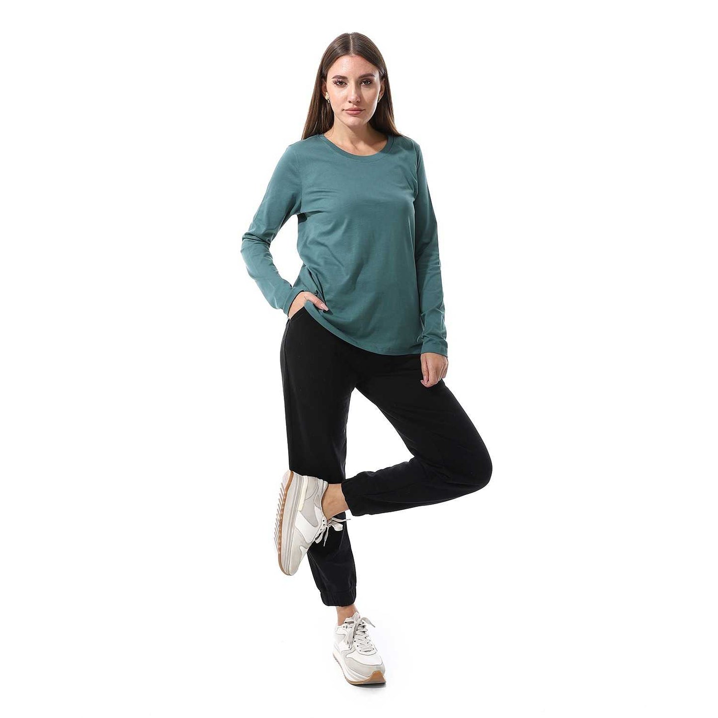 Women's Cotton Long Sleeve Basic T-Shirt