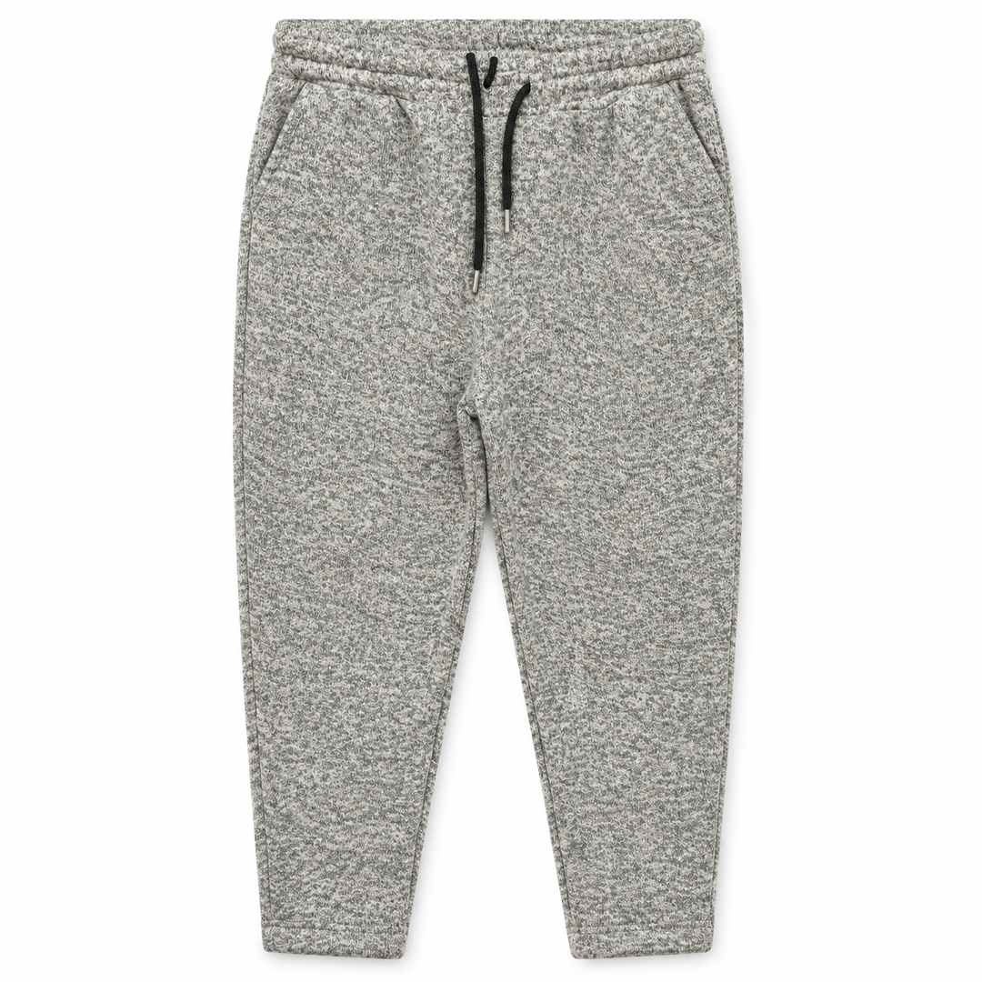 Men's Tricot Fleece Joggers in Beige — flat view, style 26842208