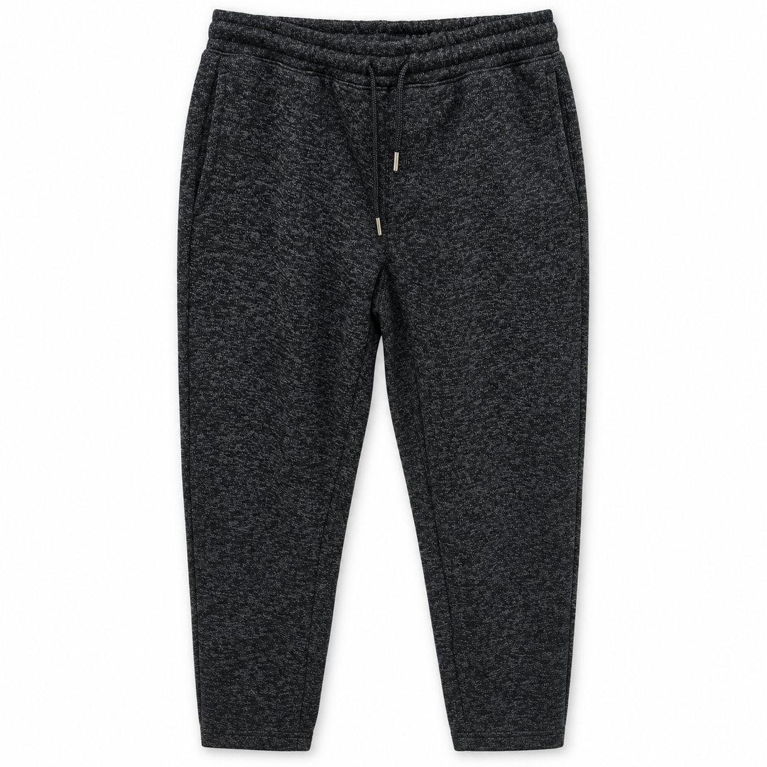Men's Tricot Fleece Joggers in Black — flat view, style 26842208