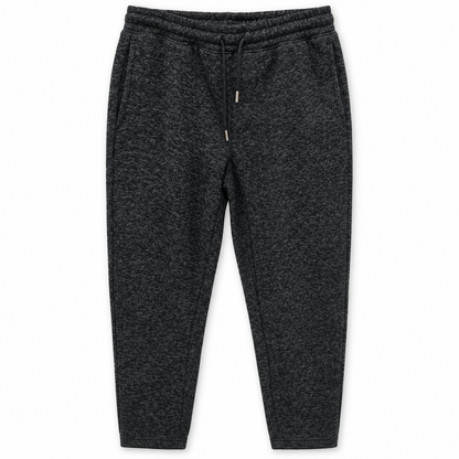 Men's Tricot Fleece Joggers in Black — flat view, style 26842208