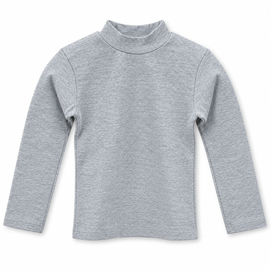 Boys' Plain Half Neck Top in Colors — flat view, style 26852302