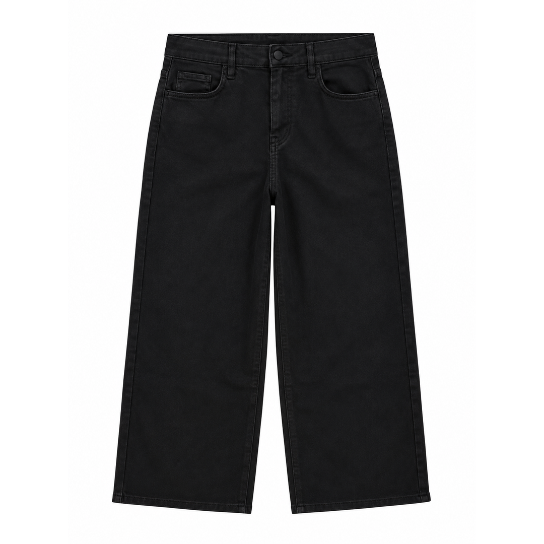 Girls' Wide Leg Pants in Black