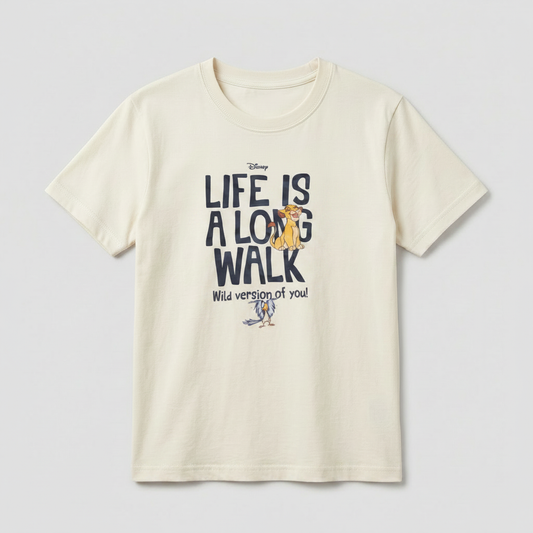 Boys cotton printed t-shirt with short sleeves and crew neck