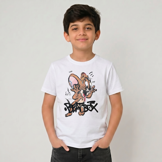Boys Cotton Printed T-Shirt