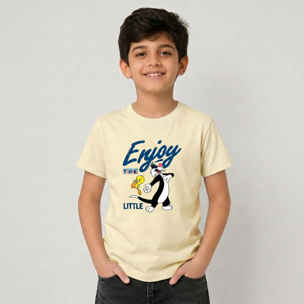 Boys Cotton Printed T-Shirt