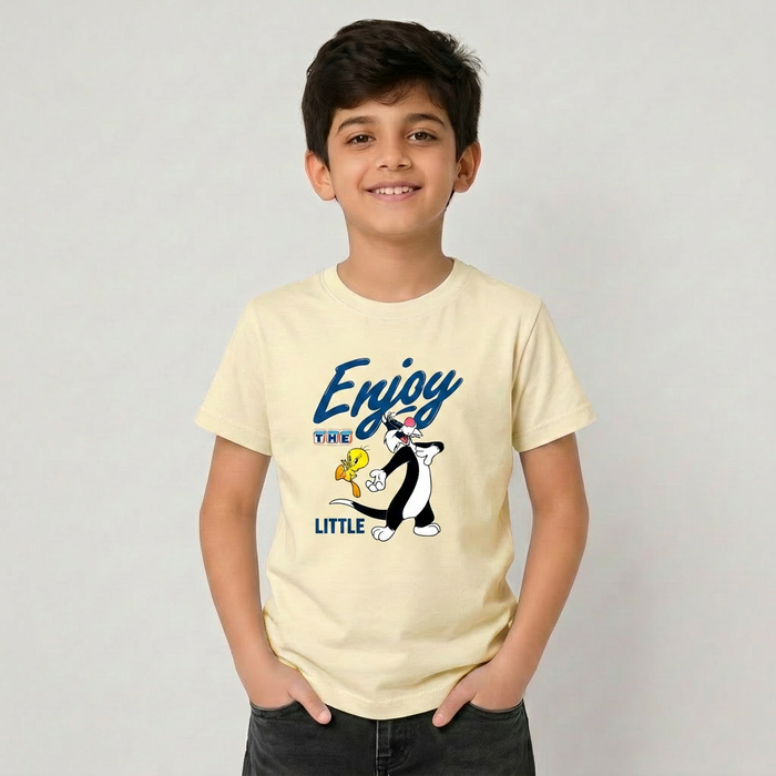 Boys Cotton Printed T-Shirt