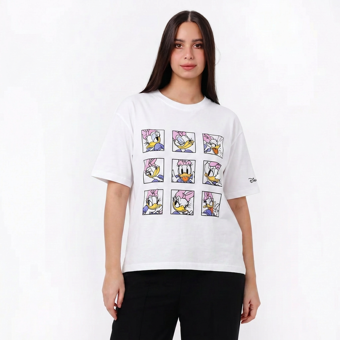 Women’s Oversized Printed Cotton T-Shirt