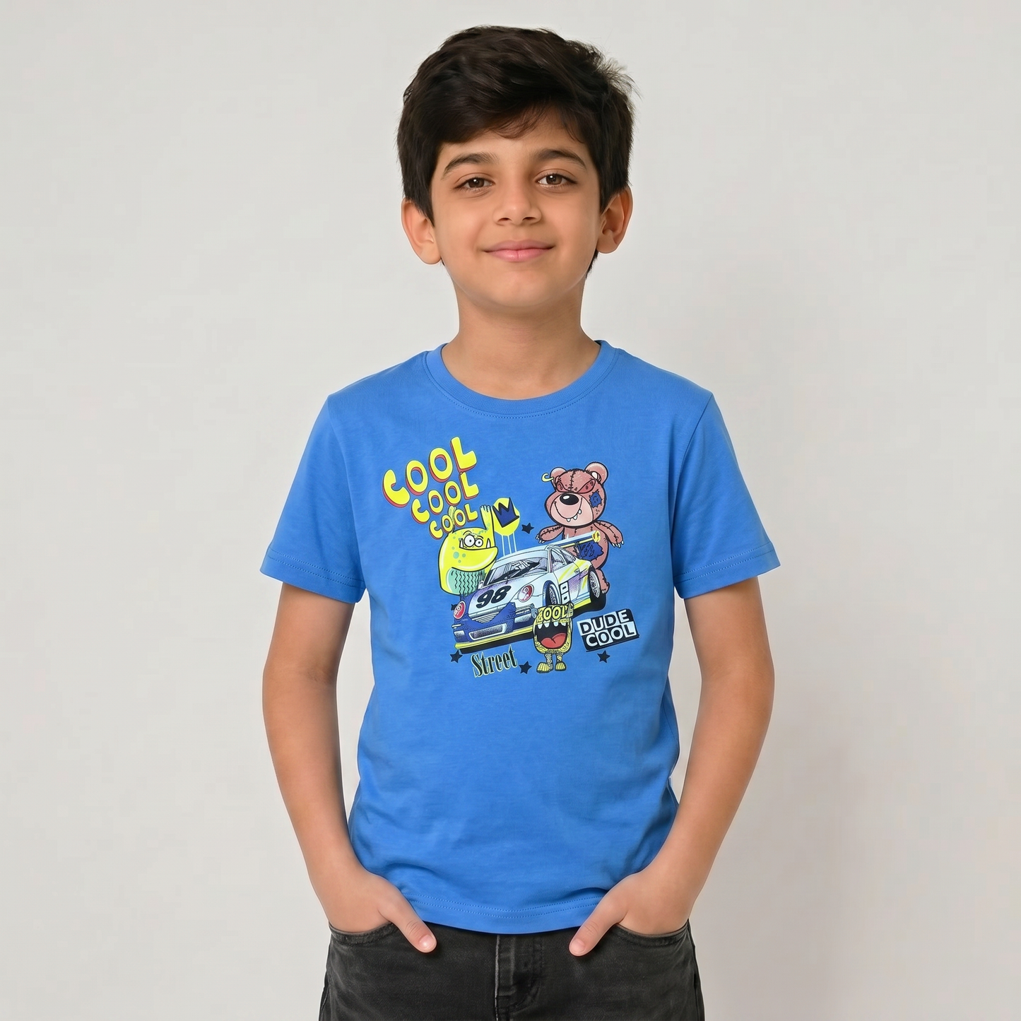 Boys Cotton Printed T-Shirt