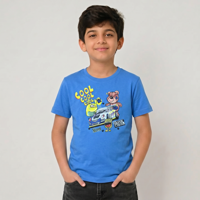 Boys Cotton Printed T-Shirt
