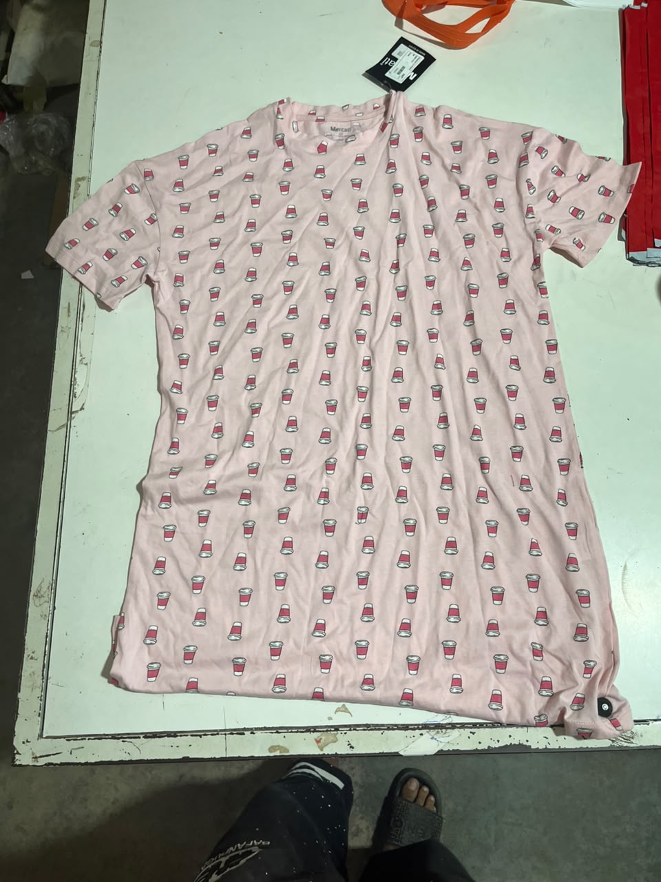 Women’s pink printed short sleeve sleeping dress